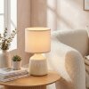 Mirvel Tischleuchte Cremefarben, Weiß, 1-flammig