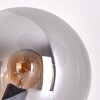 Jomin Tischleuchte Naturfarben, Schwarz, 2-flammig