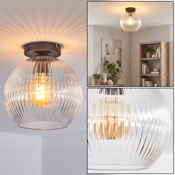 Koyoto Deckenleuchte Glas 25 cm Klar, 1-flammig