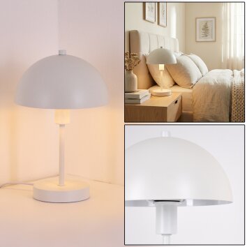 Veltri Tischleuchte Weiß, 1-flammig