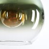 Koyoto Hängeleuchte Glas 25 cm Grün, Klar, 4-flammig