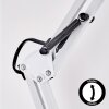 Nurmasuando Tischleuchte 2-er Set LED Schwarz, Weiß, 1-flammig