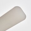 Stelo Deckenventilator mit Beleuchtung Naturfarben, Nickel-Matt, Silber, 3-flammig