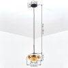 Mertola Hängeleuchte Glas 25 cm Bernsteinfarben, 1-flammig