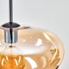 Mertola Hängeleuchte Glas 35 cm Bernsteinfarben, Klar, 1-flammig