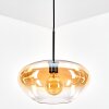 Mertola Hängeleuchte Glas 35 cm Bernsteinfarben, Klar, 1-flammig