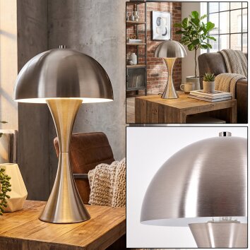 Garil Tischleuchte Nickel-Matt, 1-flammig