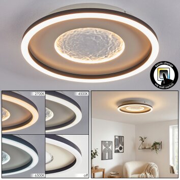 Gorim Deckenleuchte LED Grau, Schwarz, 1-flammig