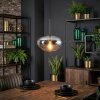 Mertola Hängeleuchte Glas 25 cm Klar, Rauchfarben, 1-flammig