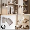 Horen Wandleuchte 2-er Set Sandfarben, 1-flammig