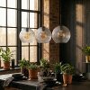 Koyoto Hängeleuchte Glas 25 cm Klar, 3-flammig