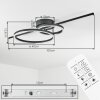 Goren Deckenleuchte LED Schwarz, 1-flammig