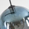 Koyoto Hängeleuchte Glas 30 cm Blau, Klar, 3-flammig