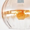 Koyoto Deckenleuchte Glas 25 cm Bernsteinfarben, Klar, 1-flammig