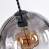 Koyoto Hängeleuchte Glas 25 cm Klar, Rauchfarben, 3-flammig
