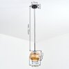 Ripoll Hängeleuchte Glas 20 cm Bernsteinfarben, 1-flammig