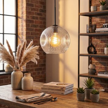 Ripoll Hängeleuchte Glas 25 cm Klar, 1-flammig