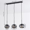Oravi Hängeleuchte 20 cm Schwarz, 3-flammig