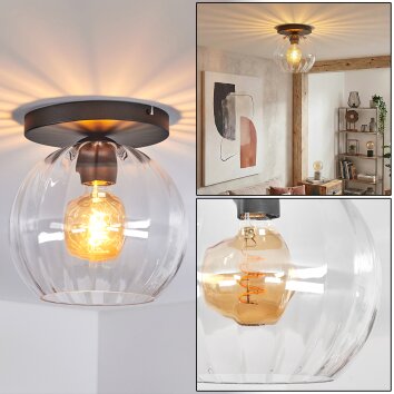 Koyoto Deckenleuchte Glas 25 cm Klar, 1-flammig