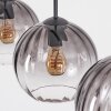Koyoto Hängeleuchte Glas 20 cm Klar, Rauchfarben, 3-flammig