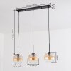 Koyoto Hängeleuchte Glas 20 cm Bernsteinfarben, Klar, 3-flammig