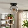 Koyoto Deckenleuchte Glas 25 cm Klar, Rauchfarben, 1-flammig