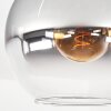Koyoto Deckenleuchte Glas 25 cm Klar, Rauchfarben, 1-flammig