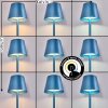 Salgadinho Tischleuchte LED Blau, 1-flammig