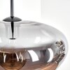 Mertola Hängeleuchte Glas 35 cm Rauchfarben, 1-flammig