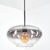 Mertola Hängeleuchte Glas 35 cm Klar, Rauchfarben, 1-flammig