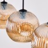 Ripoll Hängeleuchte Glas 25 cm Bernsteinfarben, 4-flammig
