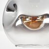 Ripoll Deckenleuchte Glas 25 cm Klar, Rauchfarben, 1-flammig