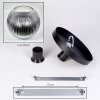 Koyoto Deckenleuchte Glas 30 cm Klar, Rauchfarben, 1-flammig