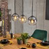 Koyoto Hängeleuchte Glas 15 cm Bernsteinfarben, Klar, Rauchfarben, 3-flammig