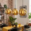 Ripoll Hängeleuchte Glas 30 cm Gold, 3-flammig
