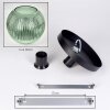 Koyoto Deckenleuchte Glas 30 cm Grün, 1-flammig