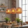 Ripoll Hängeleuchte Glas 30 cm Kupferfarben, 3-flammig