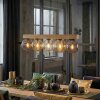 Gastor Hängeleuchte Glas 15 cm Naturfarben, Schwarz, 5-flammig