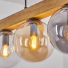 Gastor Hängeleuchte Glas 15 cm Naturfarben, Schwarz, 5-flammig