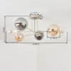 Gastor Deckenleuchte Glas 15 cm Sandfarben, 6-flammig