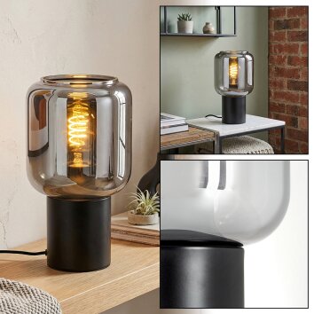 Runel Tischleuchte Schwarz, 1-flammig