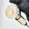 Lampe Affe Leonix Wandleuchte Gold, Schwarz, 1-flammig