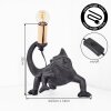 Chamäleon Lampe Lyrion Tischleuchte Gold, Schwarz, 1-flammig