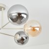 Gastor Deckenleuchte Glas 15 cm Sandfarben, 6-flammig