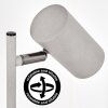 Javel Tischleuchte 2-er Set LED Chrom, Grau, 1-flammig