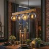 Gastor Hängeleuchte Glas 15 cm Naturfarben, Schwarz, 4-flammig