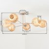Basto Deckenleuchte 15 cm Sandfarben, 6-flammig