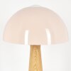 Pilzlampe Forgek Tischleuchte 2-er Set Champagnerfarben, Holzoptik, 1-flammig