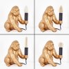 Affenlampe Zarik Tischleuchte Gold, Schwarz, 1-flammig