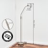 Arcen Stehleuchte LED Nickel-Matt, 1-flammig